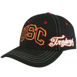  Zephyr USC Trojans Black Sentinel Z Fit Hat Sports 