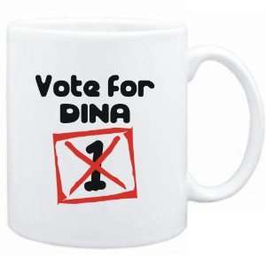  Mug White  Vote for Dina  Female Names Sports 
