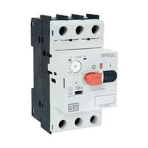 WEG 12G610 IEC Manual Starter, Push Button, 45mm, 10A:  