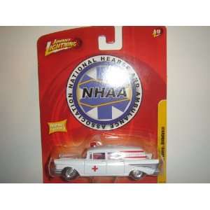   R12 NHAA 1957 Chevy Ambulance White New Casting: Toys & Games