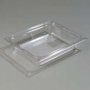  Carlisle TopNotch Clear Half Size 2 1/2 Deep Food Pan 