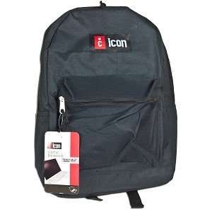  iCon BKPK731 BLK Nylon Notebook Backpack   Fits up to 15.6 