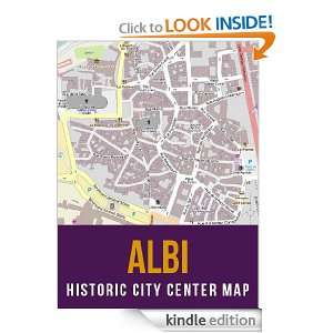 Albi, France Historic City Center Street Map eReaderMaps  