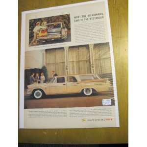  1958 DODGE AUTOMOBILE PRINT AD 