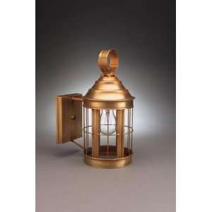 Cone Top Wall With Top Scroll Raw Copper Medium Base Socket Clear 
