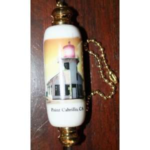  Point Cabrillo Lighthouse Porcelain Chain/Fan Pull: Home 