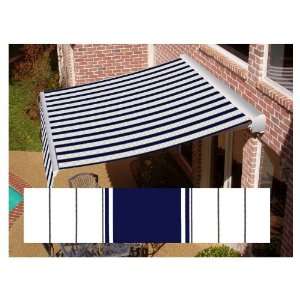 Awntech 118 Wide x 8 Projection Striped Patio Retractable Remote 