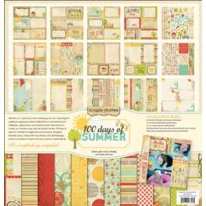  Simple Stories 100 Days Of Summer Collection Kit 12X12 