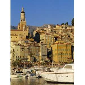 Harbour at Menton, Alpes Maritimes, Provence, French Riviera, France 