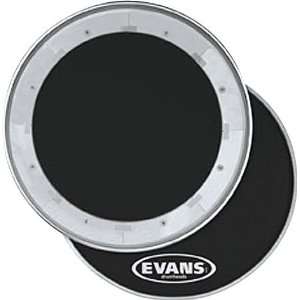  Evans MX2 Black Marching Bass Drum Head, 24 Inch: Musical 