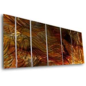  AllMyWalls SWM00040 Hand Sanded Metal Wall Sculpture: Home 