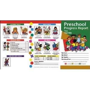  Preschool Progress Report Card 2 year olds Toys & Games