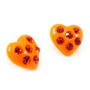  Crystal earrings Sissi orange.: Jewelry