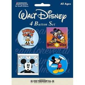    Disney Mickey Mouse & Friends Button Set B DIS 0409: Toys & Games