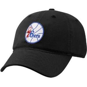 adidas Philadelphia 76ers Black Primary Logo Flex Fit Hat  