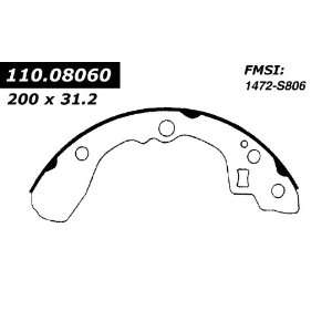  Centric Parts, 111.08060, Centric Brake Shoes Automotive