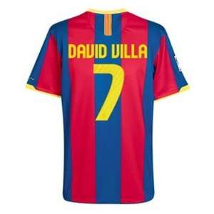  YOUTH David Villa #7 Barcelona home jersey set   Size YXXL 