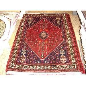    3x5 Hand Knotted Abadeh Persian Rug   50x37: Home & Kitchen