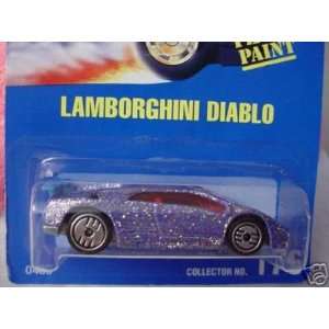   Hot Wheels 1991 1:64 Scale Metal Flake Lamborghini Diablo Die Cast Car