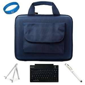  Blue Nylon Hard Cube Carrying Case for Acer Iconia Tab A200 10 