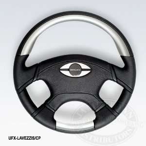   Steering Wheels LAVEZZIBL/S Blue Insert/Silver Spokes: Automotive