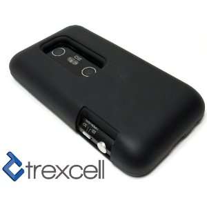  Black Sprint HTC Evo 3D Extended Battery TPU Hard Silicone 