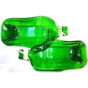  Upcycled, Melted, Slumped, Tanqueray Gin Bottle Double 