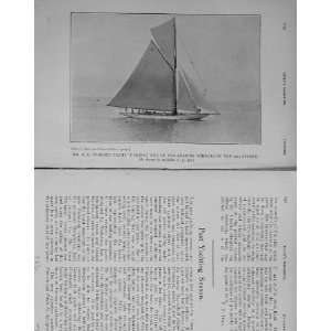  1913 Mr Pearses Yacht Carina Sport Photograph Boat: Home 