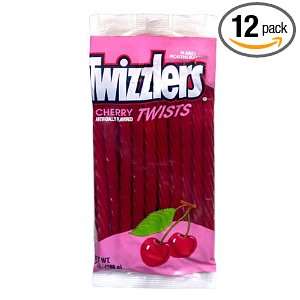 Twizzlers Twists, Cherry, 7 Ounce Packages (Pack of 12):  
