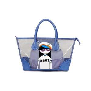  High Fashion PVC Beach Bag (Miss Marc Blue Color 