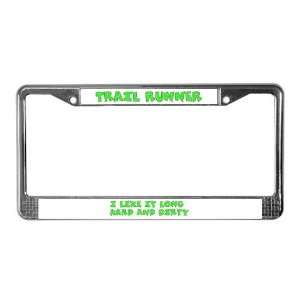  Trail Running Sports License Plate Frame by CafePress 
