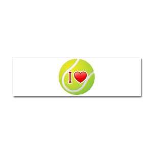  Car Magnet 10 x 3 I Love Tennis: Everything Else