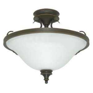  60/1102   Nuvo Lighting   Bistro   Three Light Semi Flush 