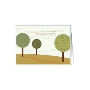  110th Birthday   green landscape Card: Toys & Games