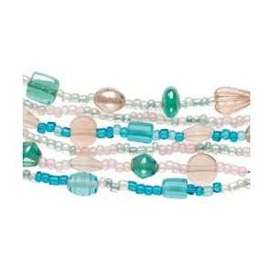  Cousin Bead Girl Glass Bead Kits W/Stretch Cord Pastel 325 