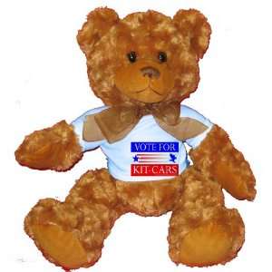  VOTE FOR KIT CARS Plush Teddy Bear with BLUE T Shirt: Toys 