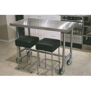  TVSS 304RE 48 Stainless Steel Raised Edge Rear Bar Chef 