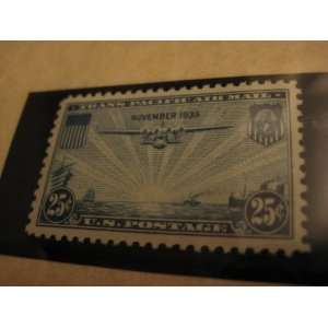  1935, Twenty Five Cent Transpacific Issue Postage Stamp 