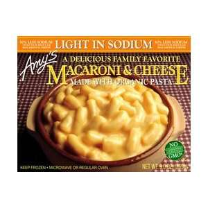 Amys MAC & Cheese,organic,light in Sodiom, 9 Oz (Pack of 12)