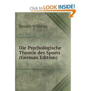   des Sports (German Edition) (9785874005863) Benary Wilhelm Books