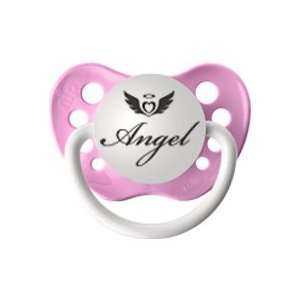  Personalized Pacifiers Angel Pacifier in Pink Baby