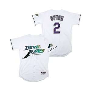   Authentic BJ Upton 1998 Turn Back the Clock Home Jersey   White 48