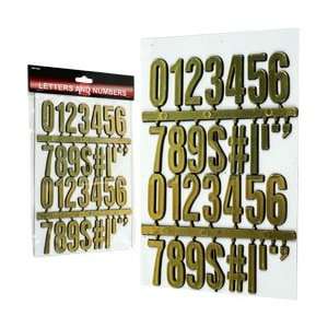  Trademark ToolsTM 3D Gold Numbers and Symbols   30 pc 