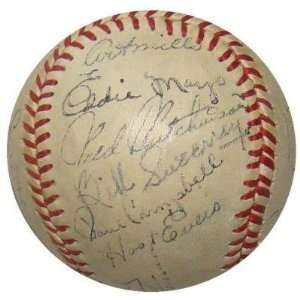 Hal Newhouser Signed Baseball   1948 Team 24 GEORGE KELL   Autographed 