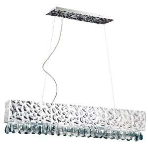  Eurofase 19515 014 Martellato 6 Light Rectangular Pendent 