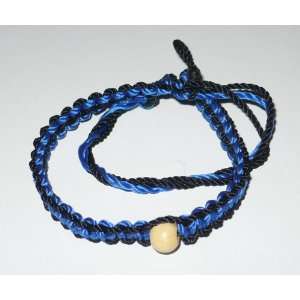  Wristband [C 1f] Blue black & Bead: Everything Else