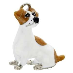  Jack Russell Terrier   I Love My Dog Keychain: Toys 