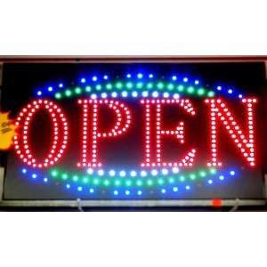  Flashing Controllable LED Open Sign10 X19,Flashing on 