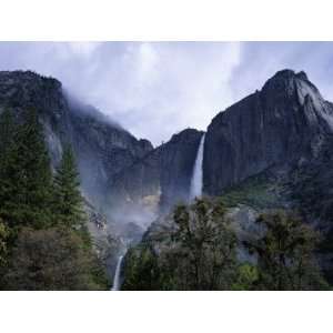 Spring Storm Clears over Upper and Lower Yosemite Falls Photographic 