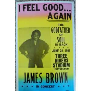  James Brown Live in Pittsburgh Concert Poster Everything 